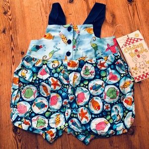 NWT Chicken Noodle Boutique Jumpsuit Size 3-6m